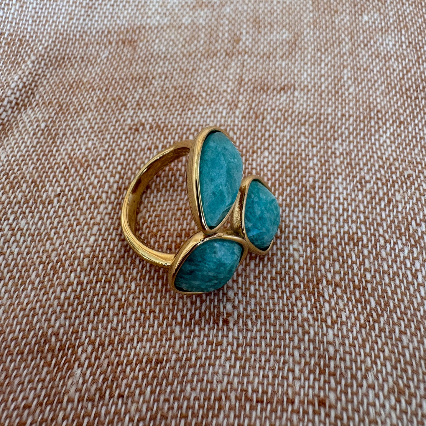 Rio Adjustable Ring - Turquoise