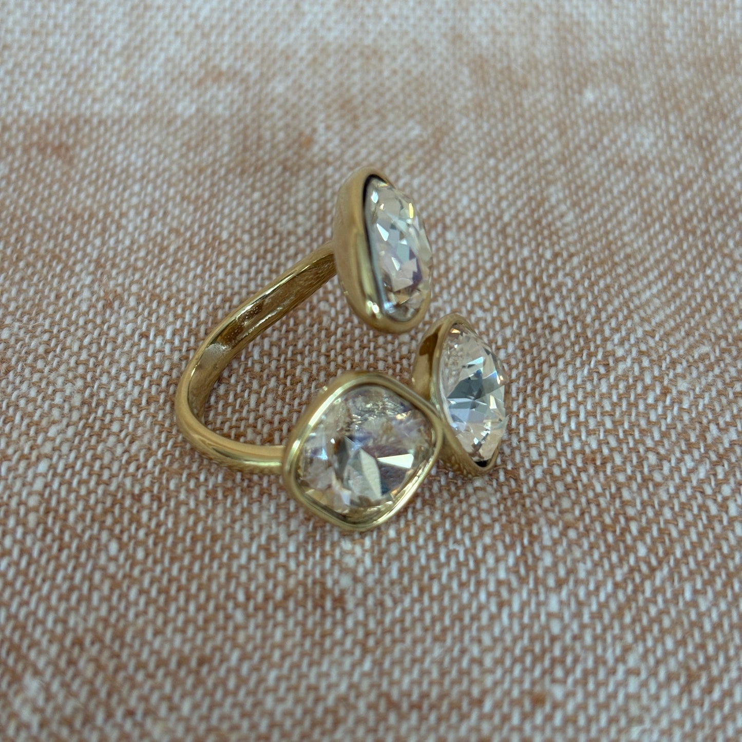 Rio Adjustable Ring - Champagne