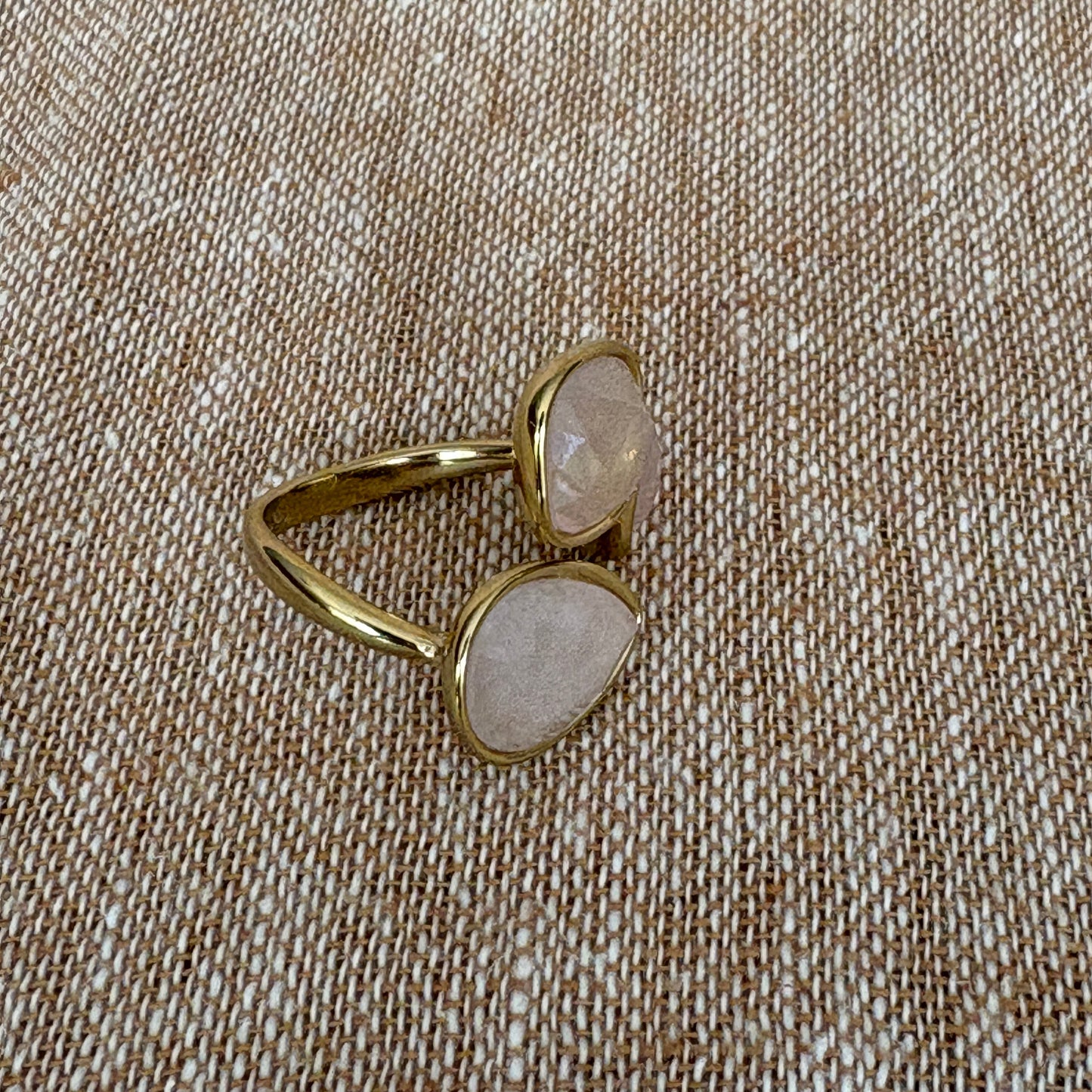 Rio Adjustable Ring - Blush