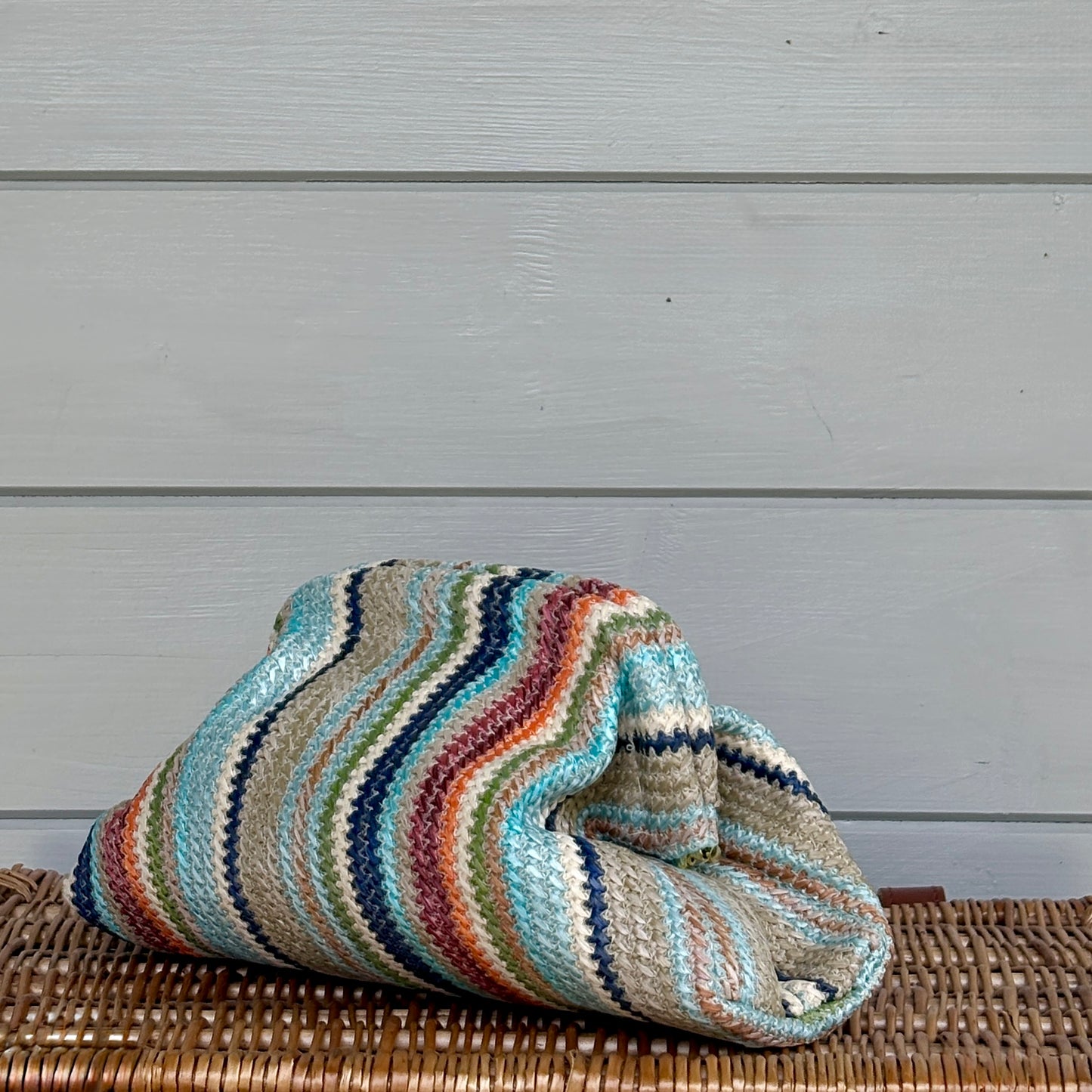 Rye - Striped Woven Clutch bag