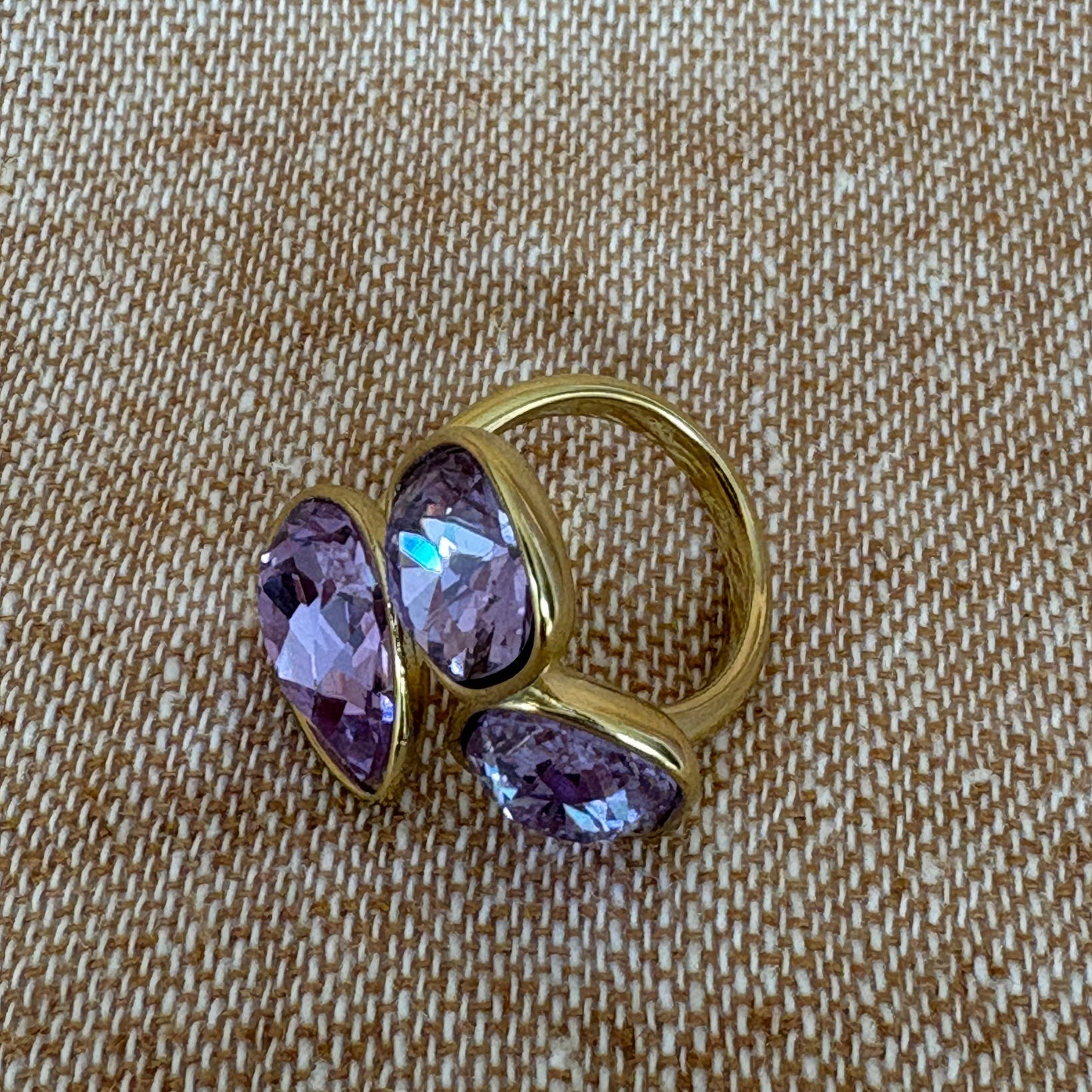 Rio Adjustable Ring - Violet