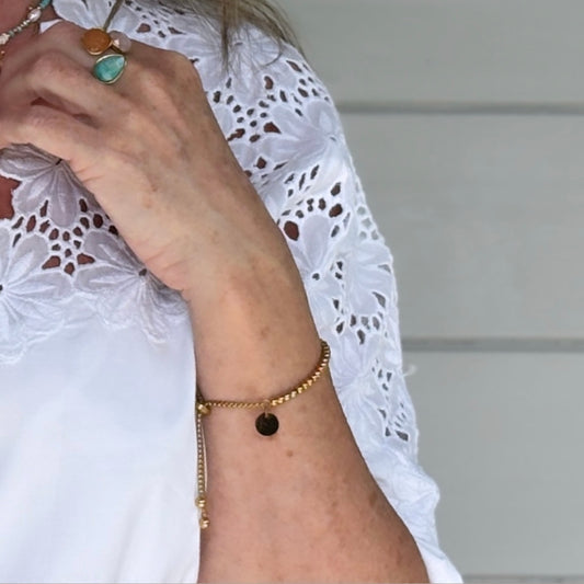 Porto - Adjustable ball slider bracelet