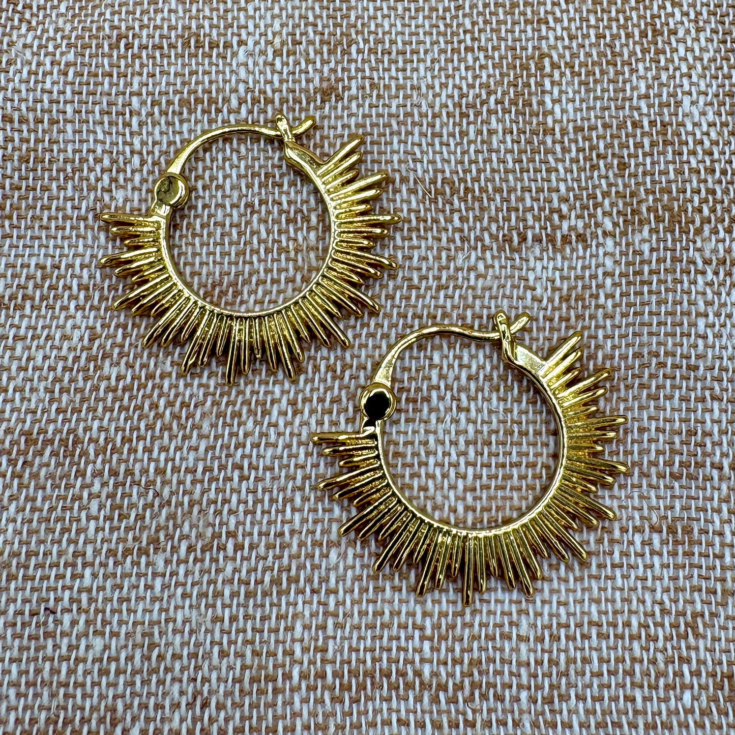 Bahia - Sunburst Hoops - Gold
