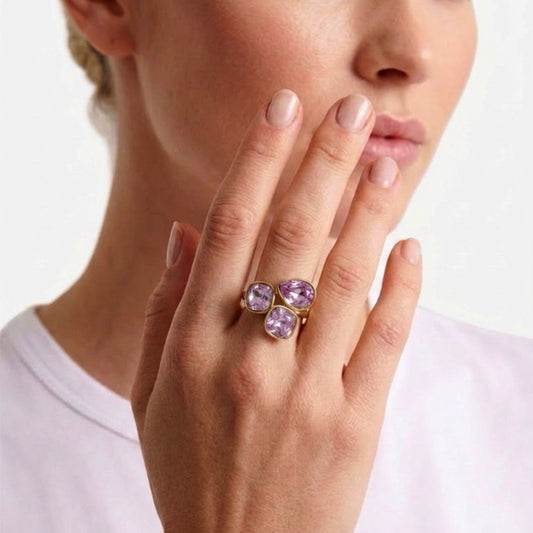 Rio Adjustable Ring - Violet