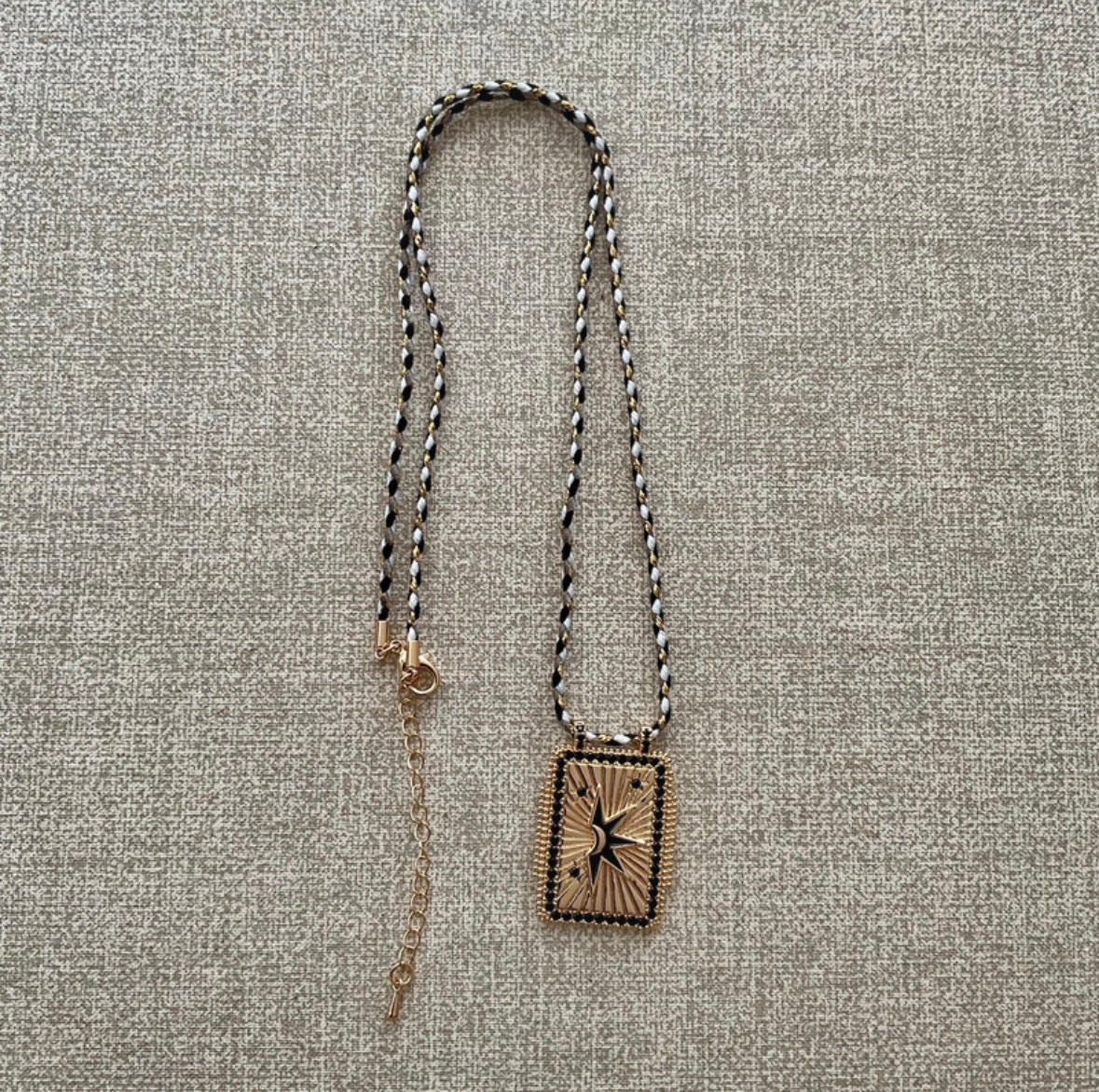 Kerala Necklace - Black & Gold