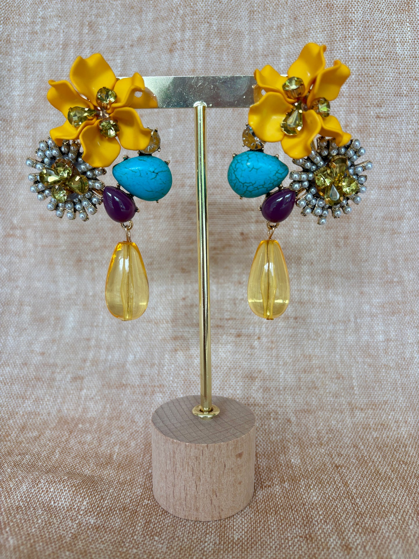 Miami Earrings - Yellow