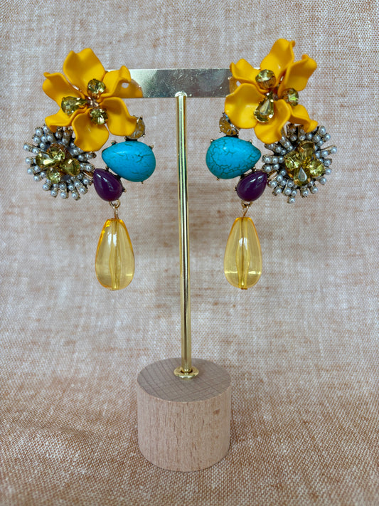 Miami Earrings - Yellow