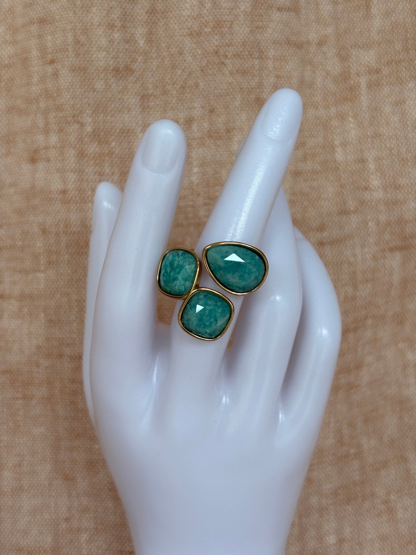 Rio Adjustable Ring - Turquoise