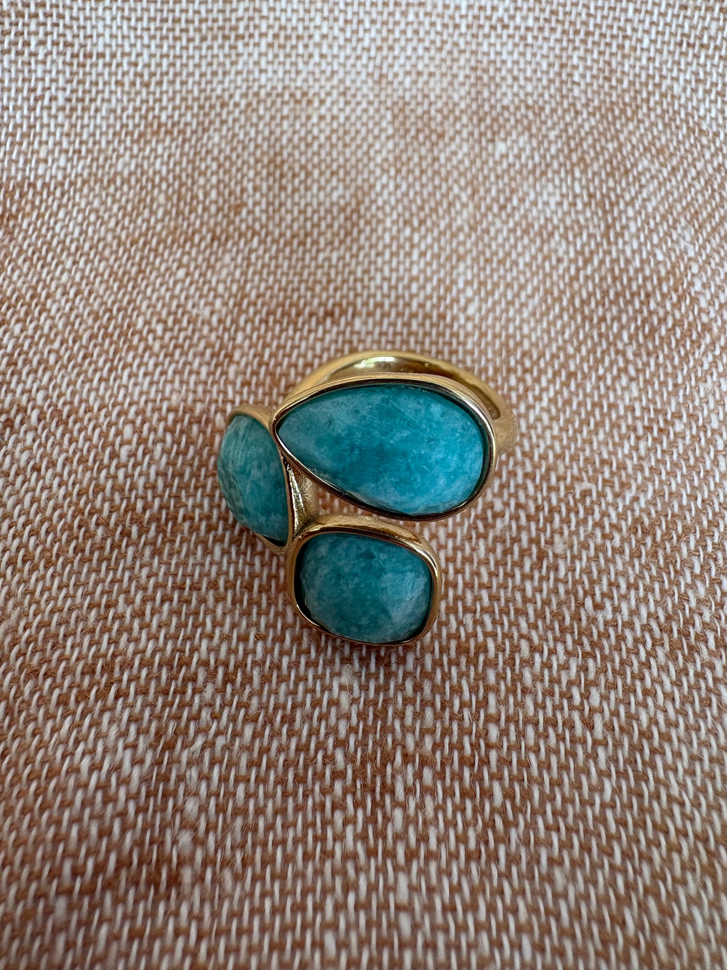 Rio Adjustable Ring - Turquoise