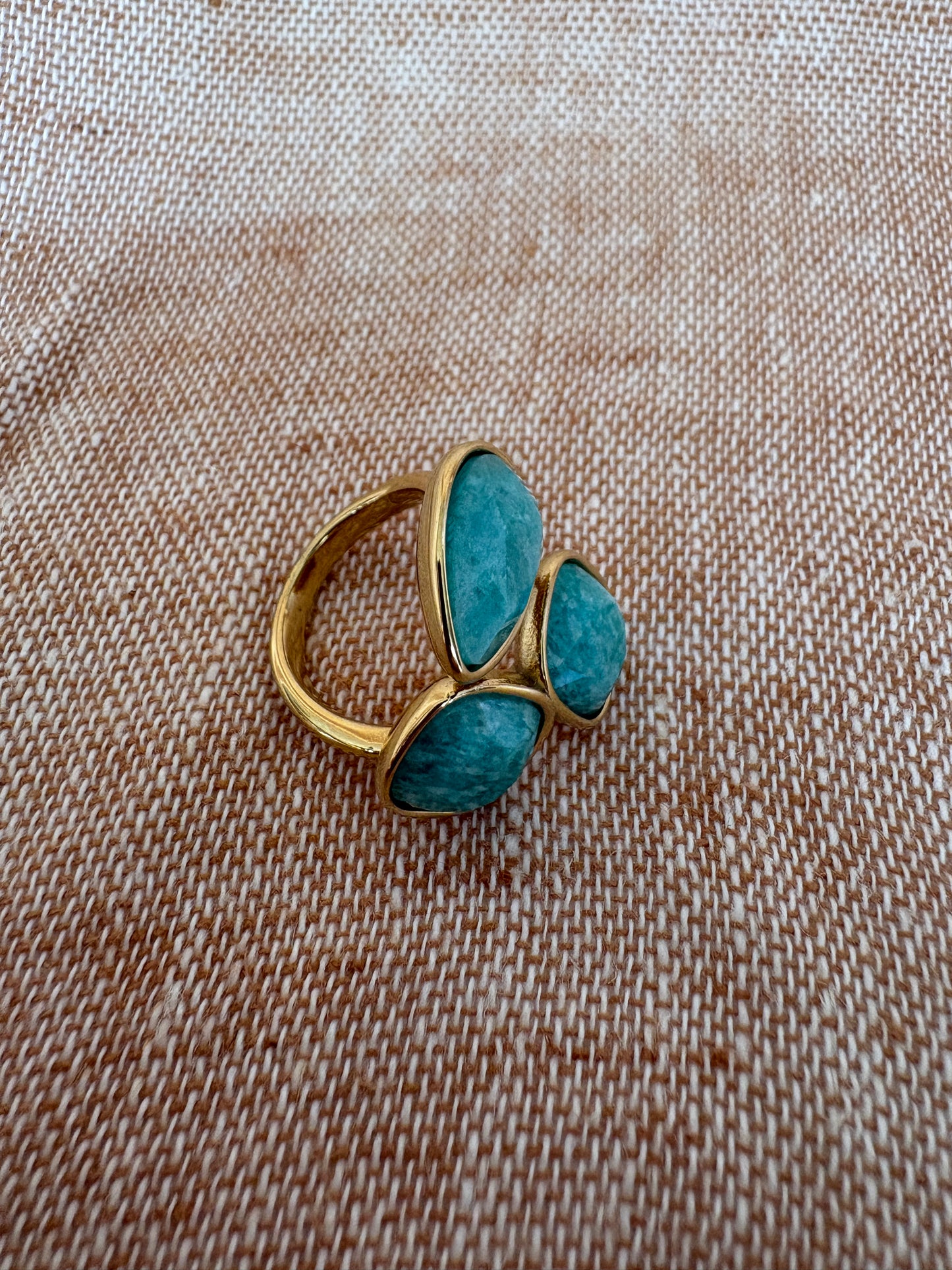 Rio Adjustable Ring - Turquoise