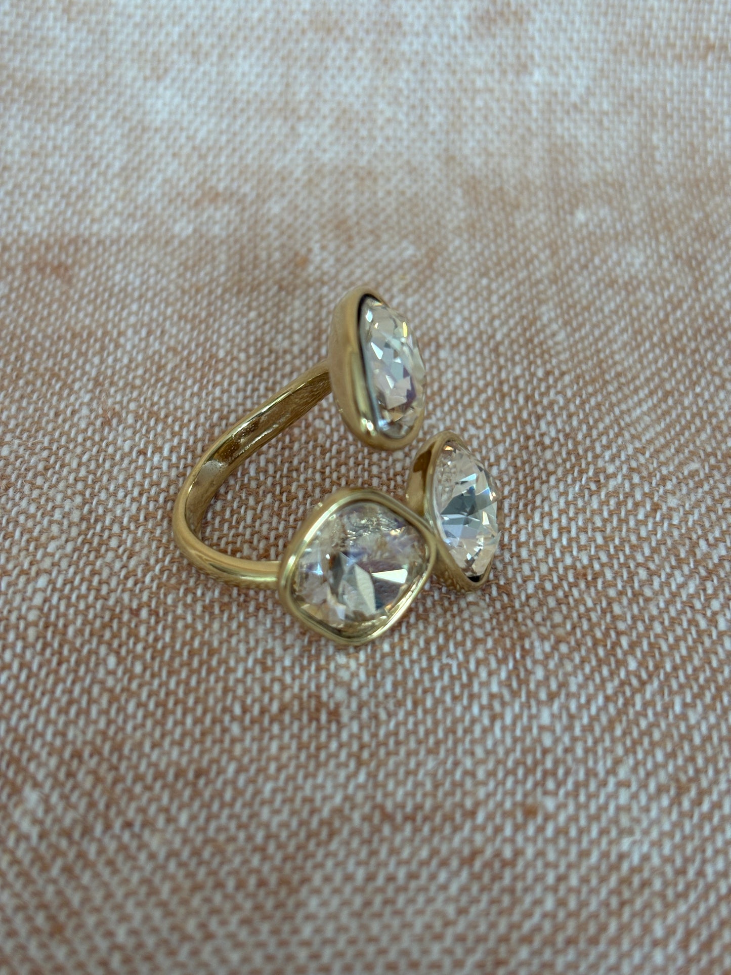 Rio Adjustable Ring - Champagne
