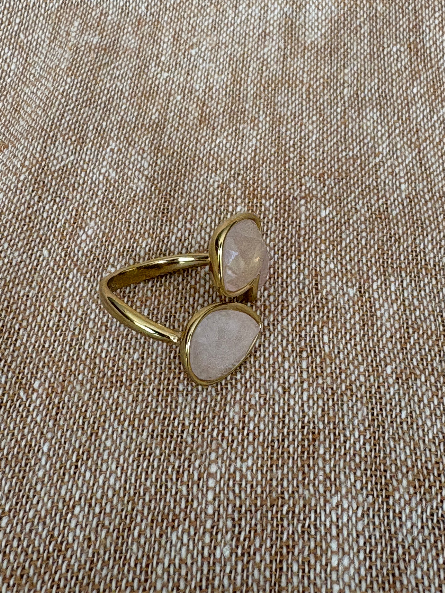 Rio Adjustable Ring - Blush