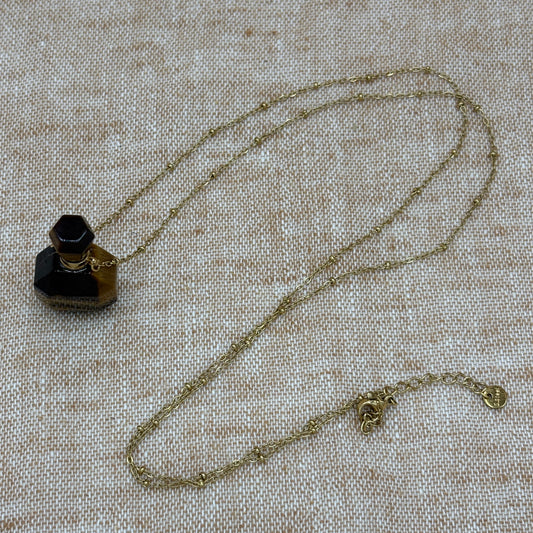 Positano - Tiger's Eye Perfume Bottle Pendant
