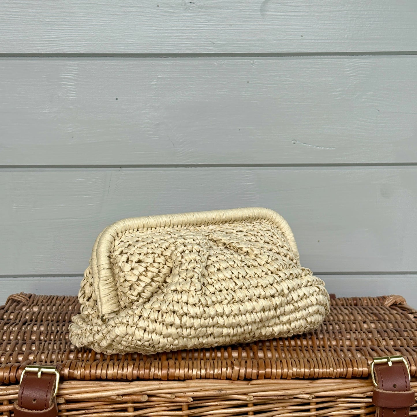 Scilly - Woven Paper Clutch Bag