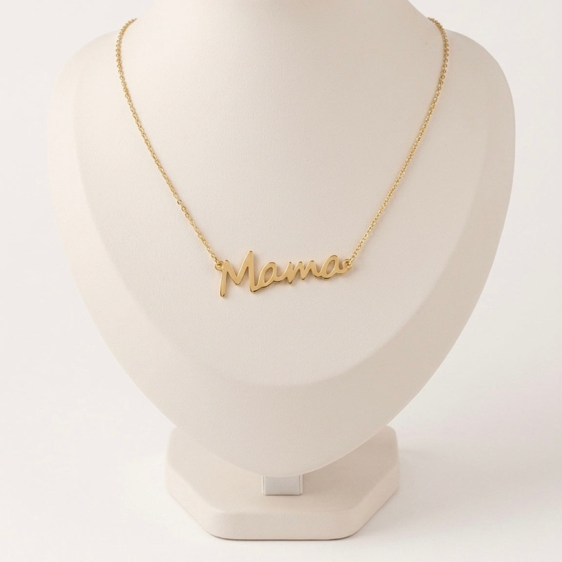 Mama Necklace - Gold Tone
