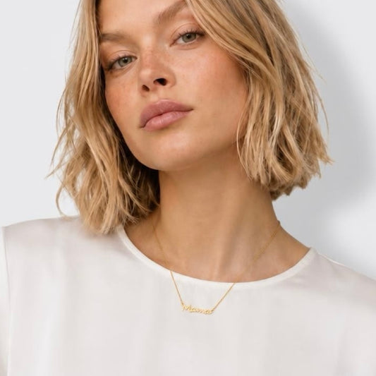 Mama Necklace - Gold Tone