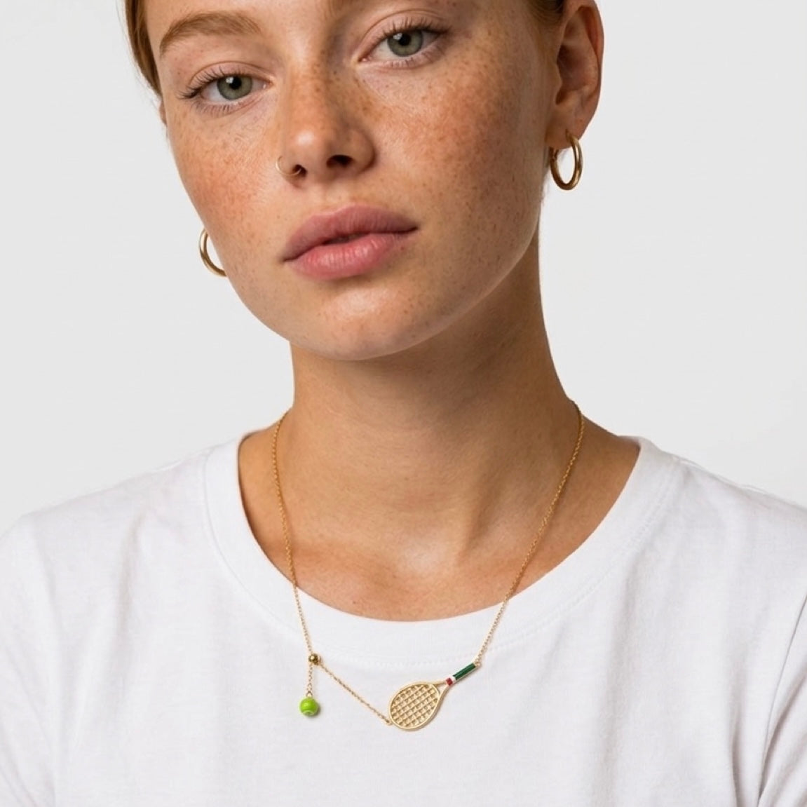 Tennis Racket Necklace