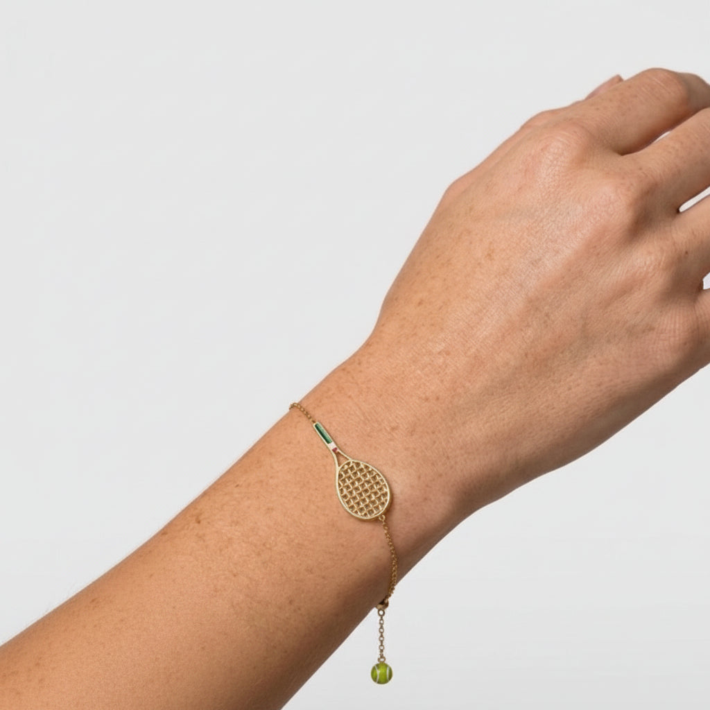 Tennis Racket Bracelet