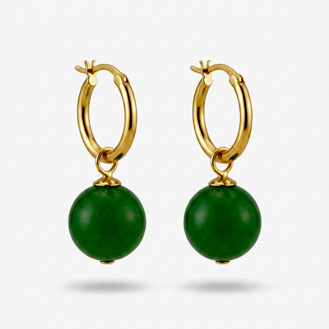 Marrakech - Green Ball Earrings
