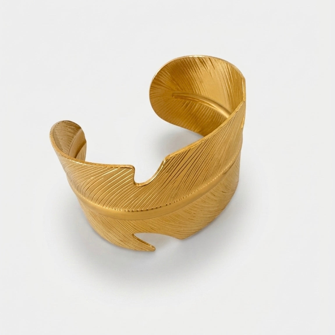 Taos - Gold Feather Cuff